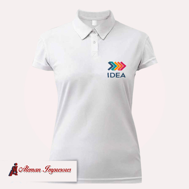 Camisa polo personalizada para mujer