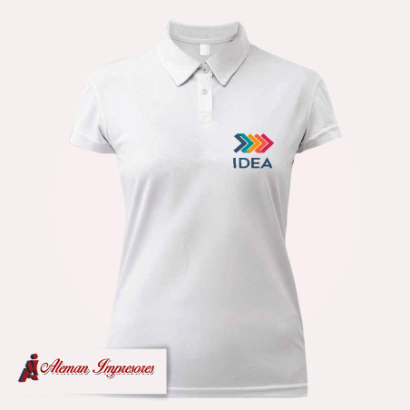 Camisa polo personalizada para mujer