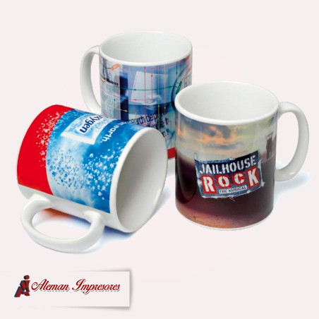 Taza blanca 12oz personalizada