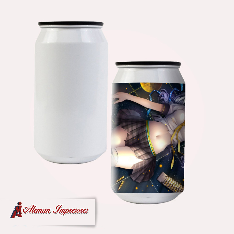 Lata aluminio blanco 355ml personalizada