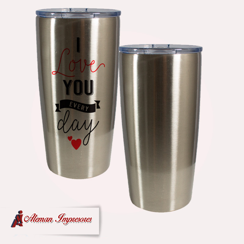 Termo doble pared silver personalizado