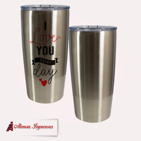 Termo doble pared silver personalizado