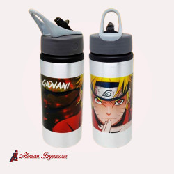 Botella deportiva CAR 650ml Blanco silver personalizada