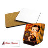 Portavaso cuadrado corcho personalizadas