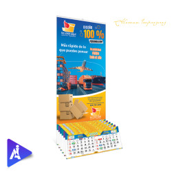 Calendario de Pared Bimestral con Varilla - Personalizado y Económico